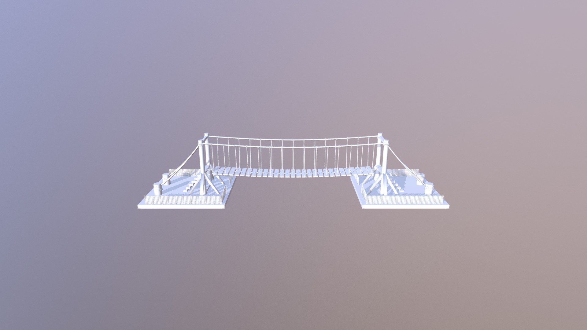 Rope Bridge-Cinema 4D