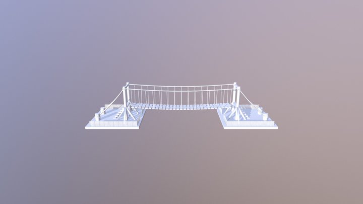 Rope Bridge-Cinema 4D 3D Model