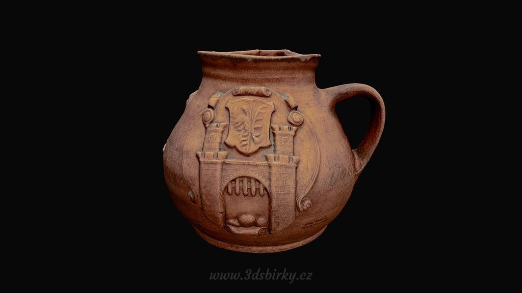 Guild pitcher / Spolkový džbán — Sketchfab embed 3D viewer