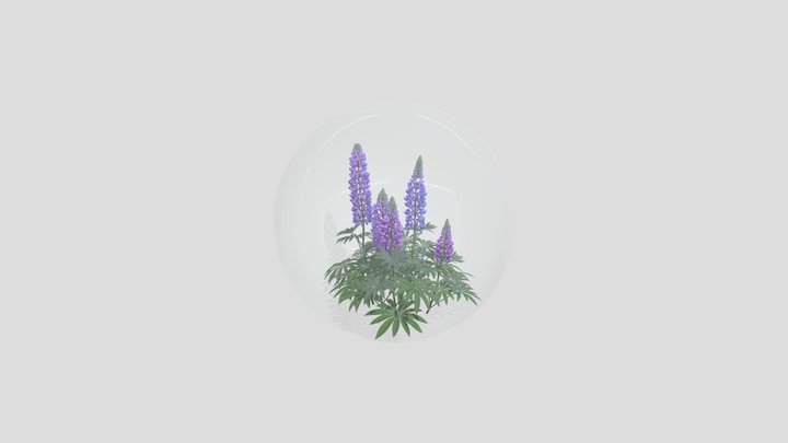 Lavender Ball 3D Model