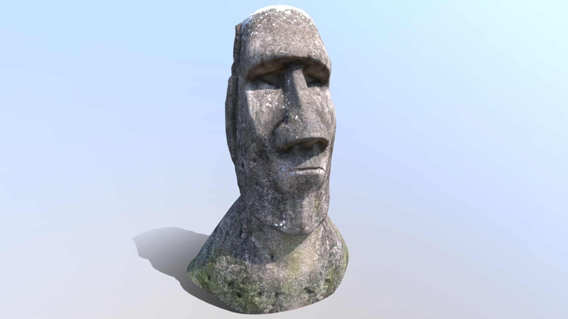 Easter Island moai by Dav3d, Download free STL model