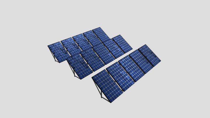 Solar Panel 3x5 3D Model