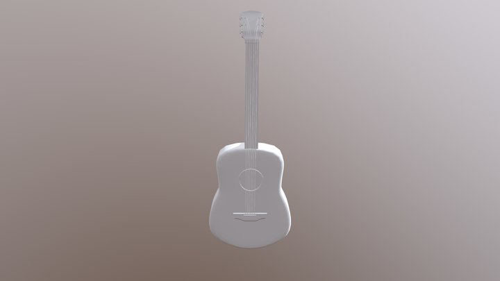 Wild West College Challenge - Acoustic Guitar 3D Model