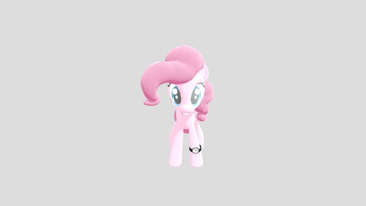 Pinkie pie with wrist watch 3D Model