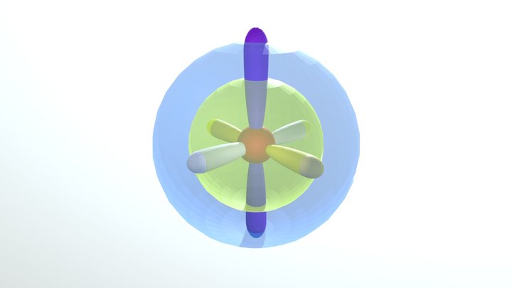 13-14 Electron Quantum Mechanical Model 3D Model
