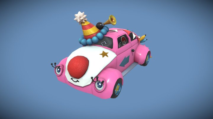 [Student Work] "Mr. Clown's Car" 3D Model