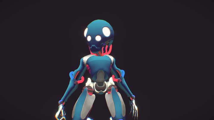 Stylised Robot 3D Model