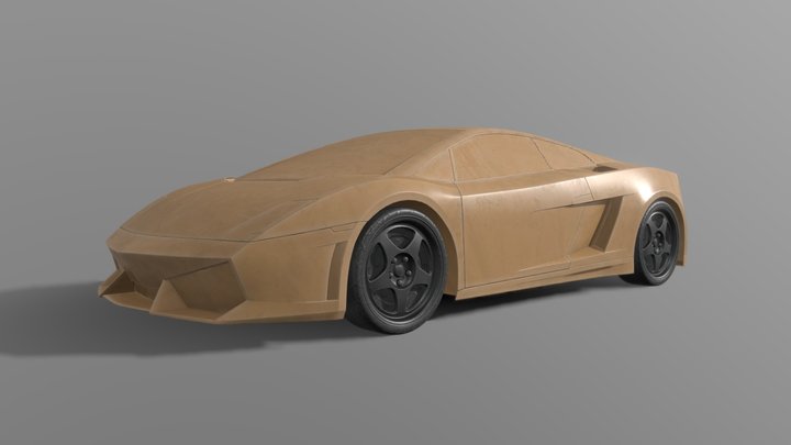 Clay Car 3D Model