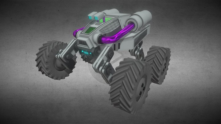 Futuristic Off-Road Rover – 3D Model 3D Model
