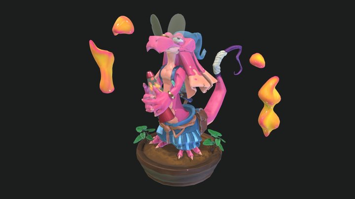 Lewy the Lizard 3D Model