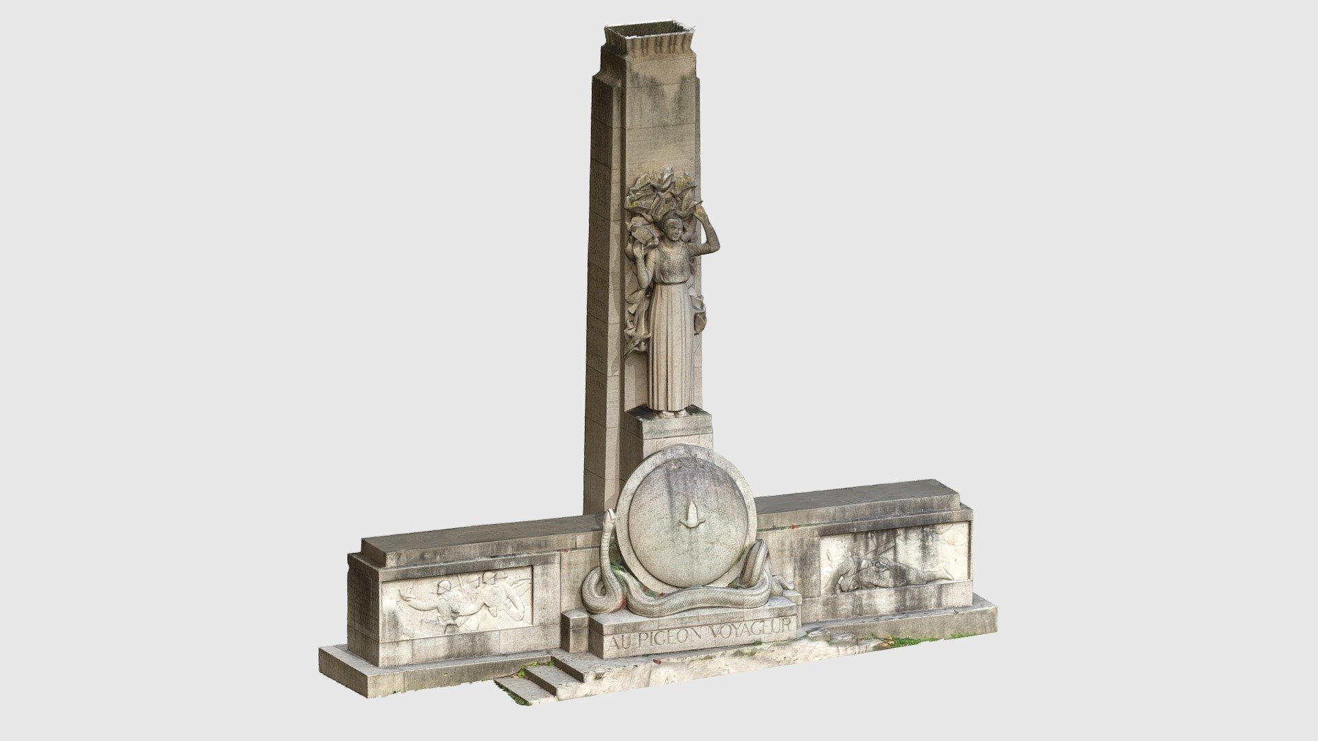 Monument aux colombophiles - J.Alleman — Sketchfab embed 3D viewer