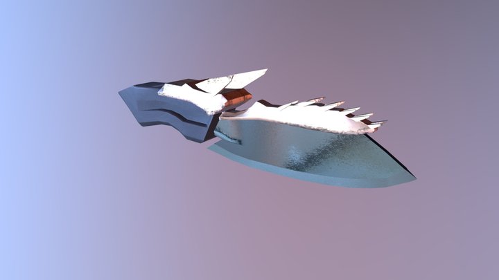 Futuristic Knife 3D Model