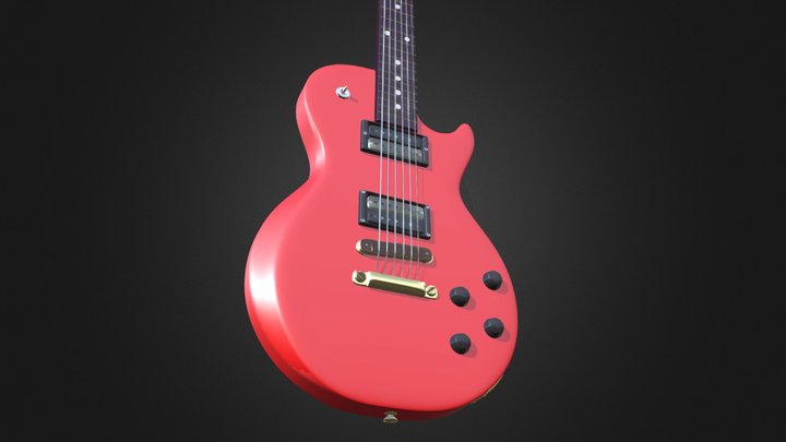 Les Paul Electric Guitar 3D Model