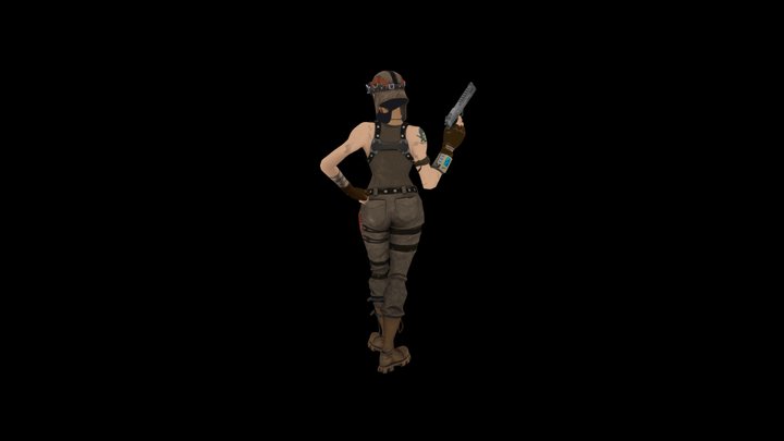 Renegade Raider Fortnite Skin - Seasonal Shop 3D Model