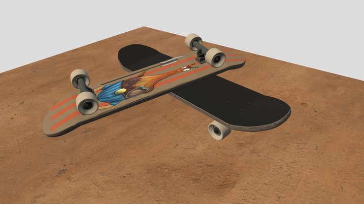 skadboard_smooth 3D Model