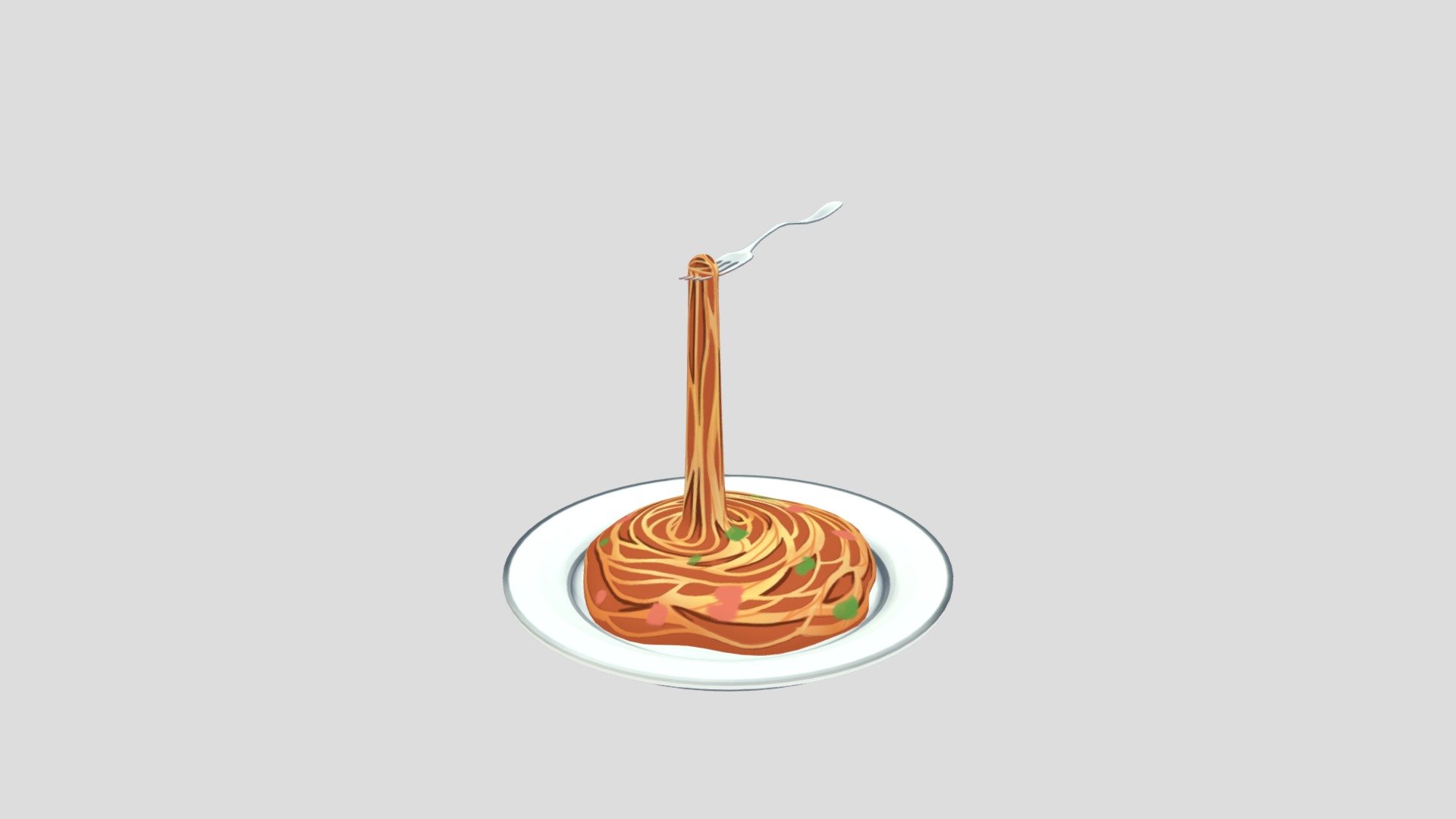 Fake Spaghetti - 3D model by bloopykxg [63be46d] - Sketchfab