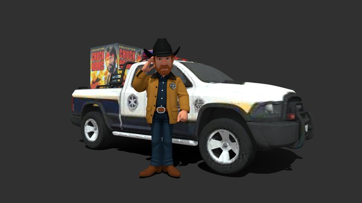 Tribute to Chuck Norris – Kostenloses 3D-Modell STL