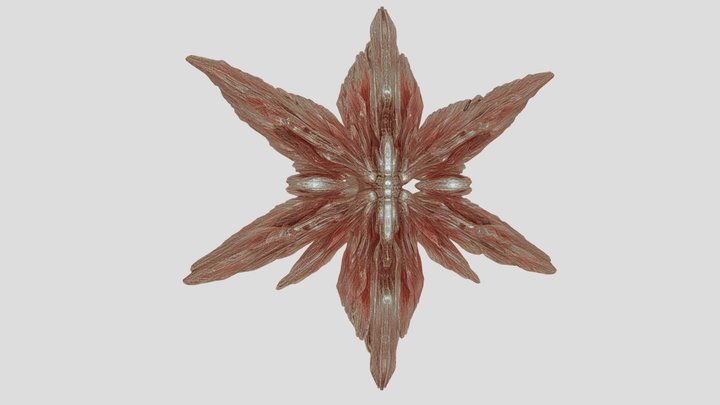 Organic Crystalline Starship – Kostenloses 3D-Modell STL