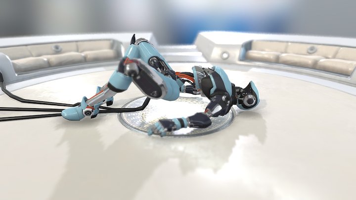 Robot Extasy scene 001 3D Model