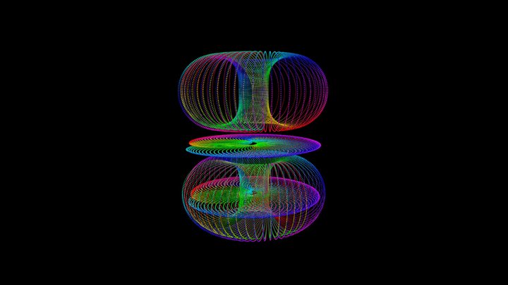 Spiral Circle Torus Sphere Fade Ambient 001 3D Model