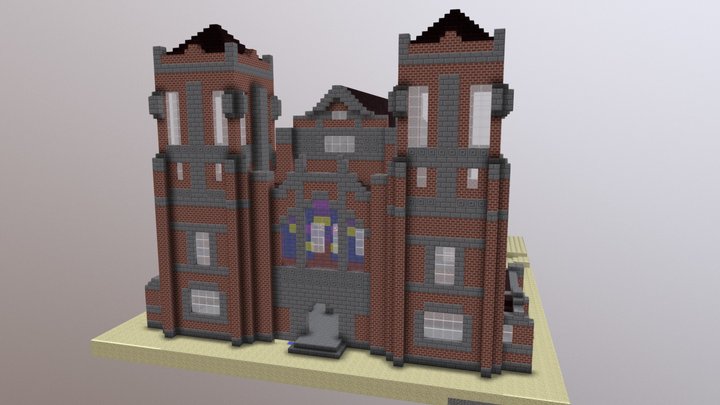 臺北幸町教會 in Minecraft 3D Model