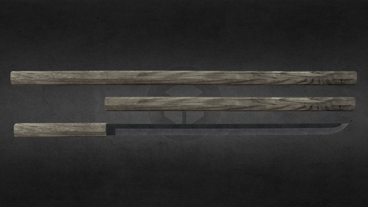Cane Sword 3D Model