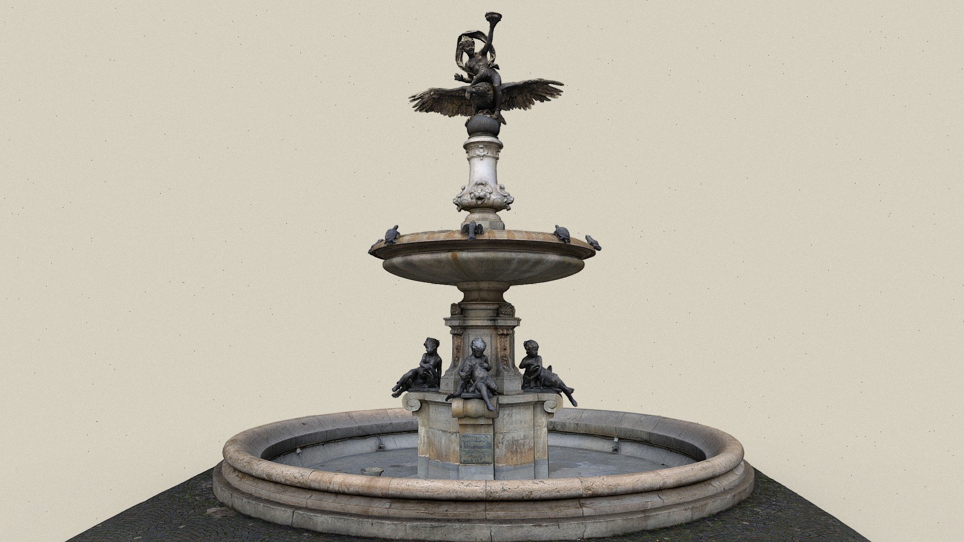 Ganymedes-Brunnen — Sketchfab embed 3D viewer