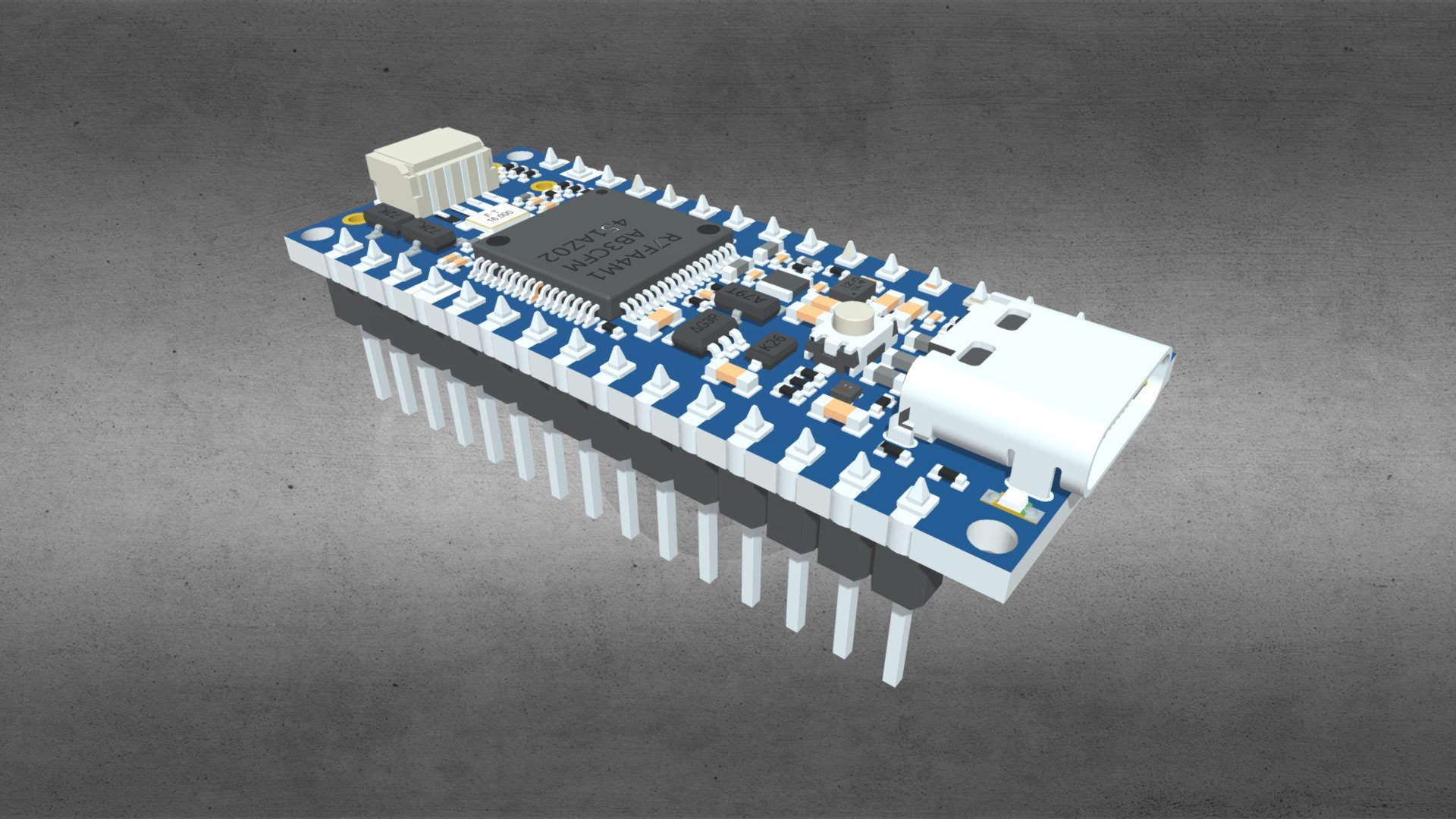 Arduino Nano R4 — Sketchfab embed 3D viewer