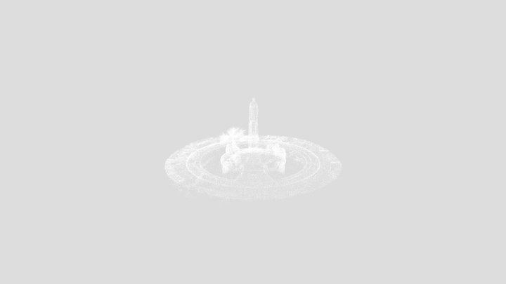 Curaçao Koningin Julianaplein fountain 3D Model