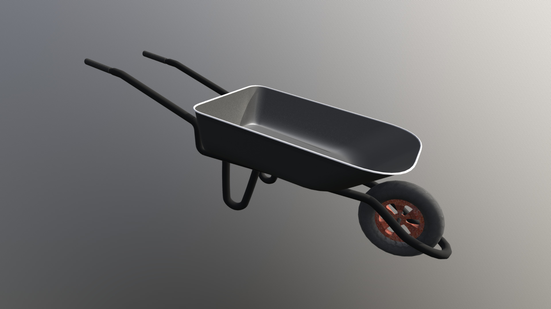 3D model Barrow - This is a 3D model of the Barrow. The 3D model is about a black and silver exercise machine.