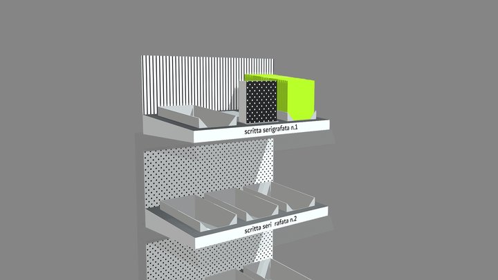 kit per scaffale aeroporto 3D Model