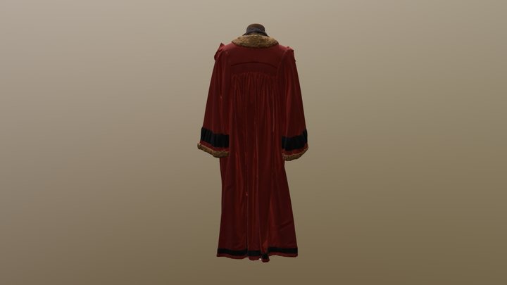 Mayoral Gown Without Sides 75 3D Model
