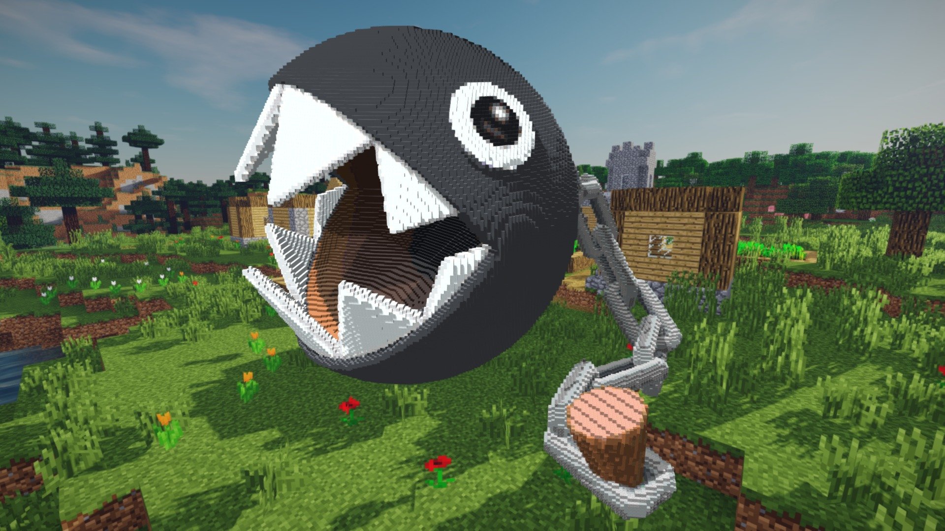 Minecraft Chain Chomp Build Schematic - Buy Royalty Free 28D model