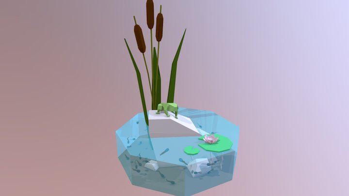 Frog & Brood 3D Model