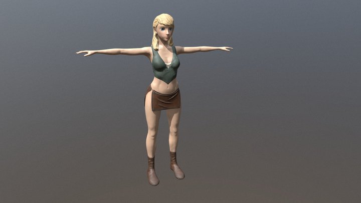 Female Avatar Asset 3D Model
