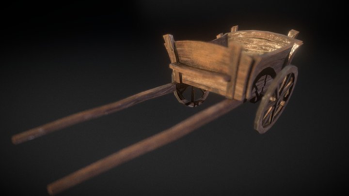 wheelbarrow for HH game 3D Model