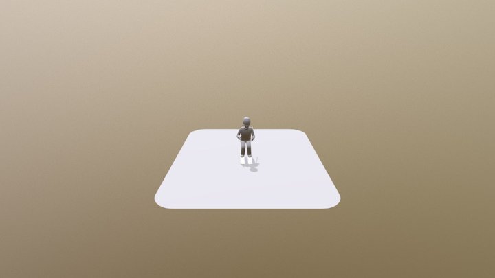 Skii Char 3D Model