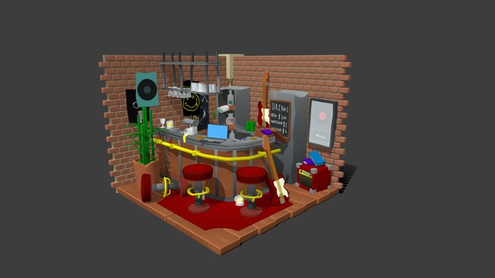 DAECRIB - A BAR 3D Model
