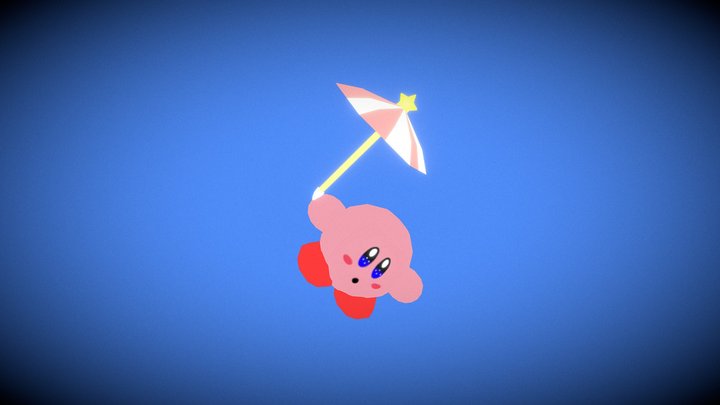 Parasol Kirby 3D Model
