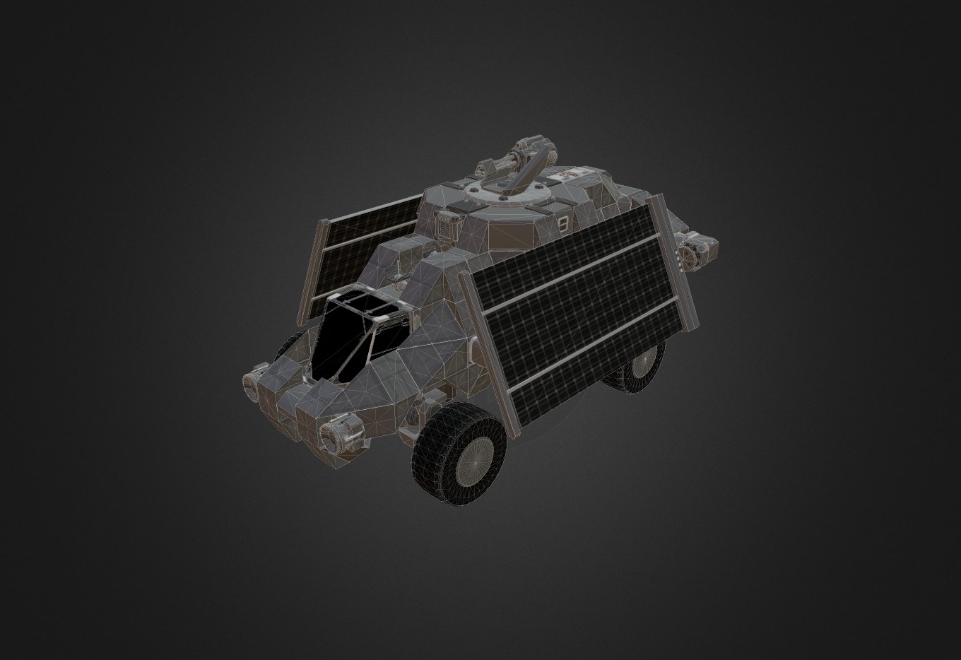 Solar- Scout Rover (Retracted) - 3D model by sevensins [63cd690 ...