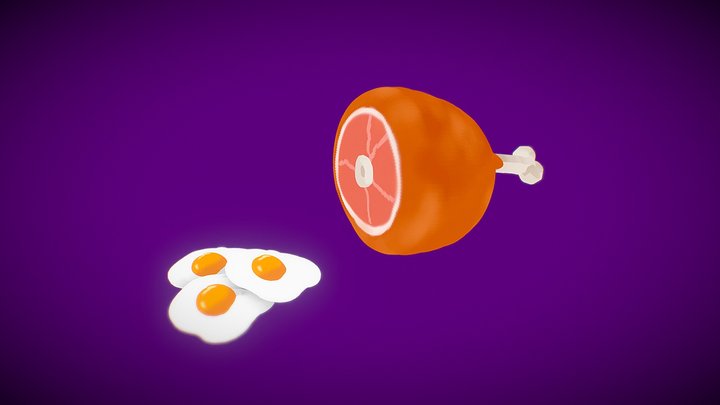 The Eggs and the Ham 3D Model