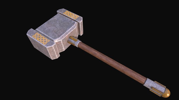Celtic Hammer 3D Model
