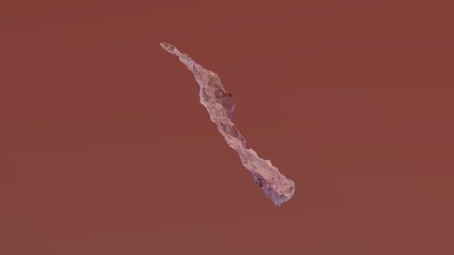 Kaolinite cutting - Pillowed volcanic rocks 3D Model