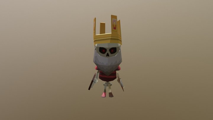 Rey Esqueleto 3D Model