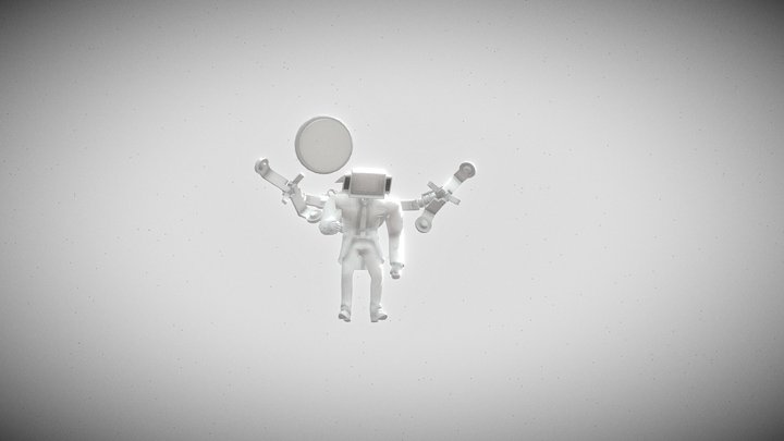 Large tv man 3.0 3D Model