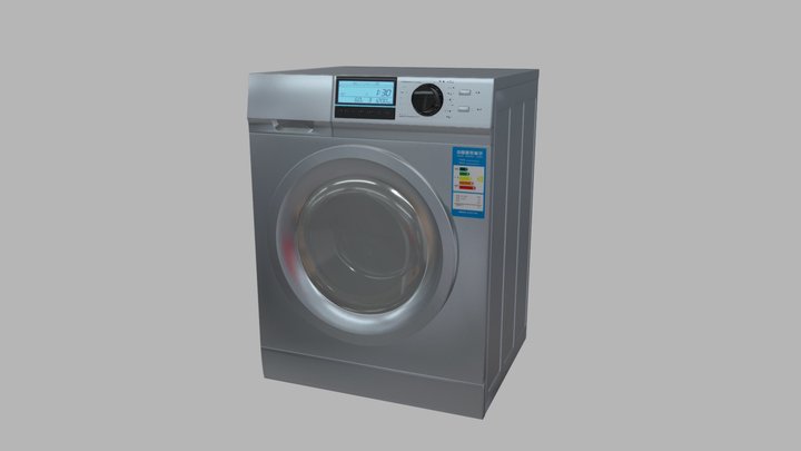 这是一个会动的洗衣机 3D Model