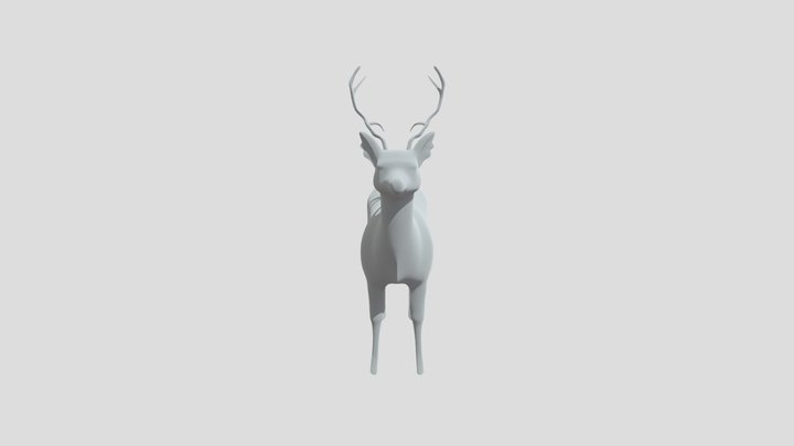 Golden Stag 3D Model