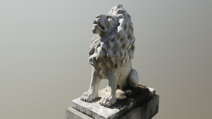 Lion Statue 3D Model