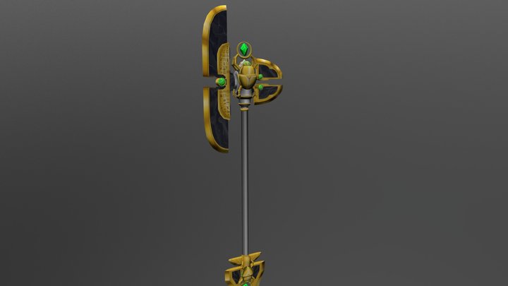 Egyptian style weapon 3D Model