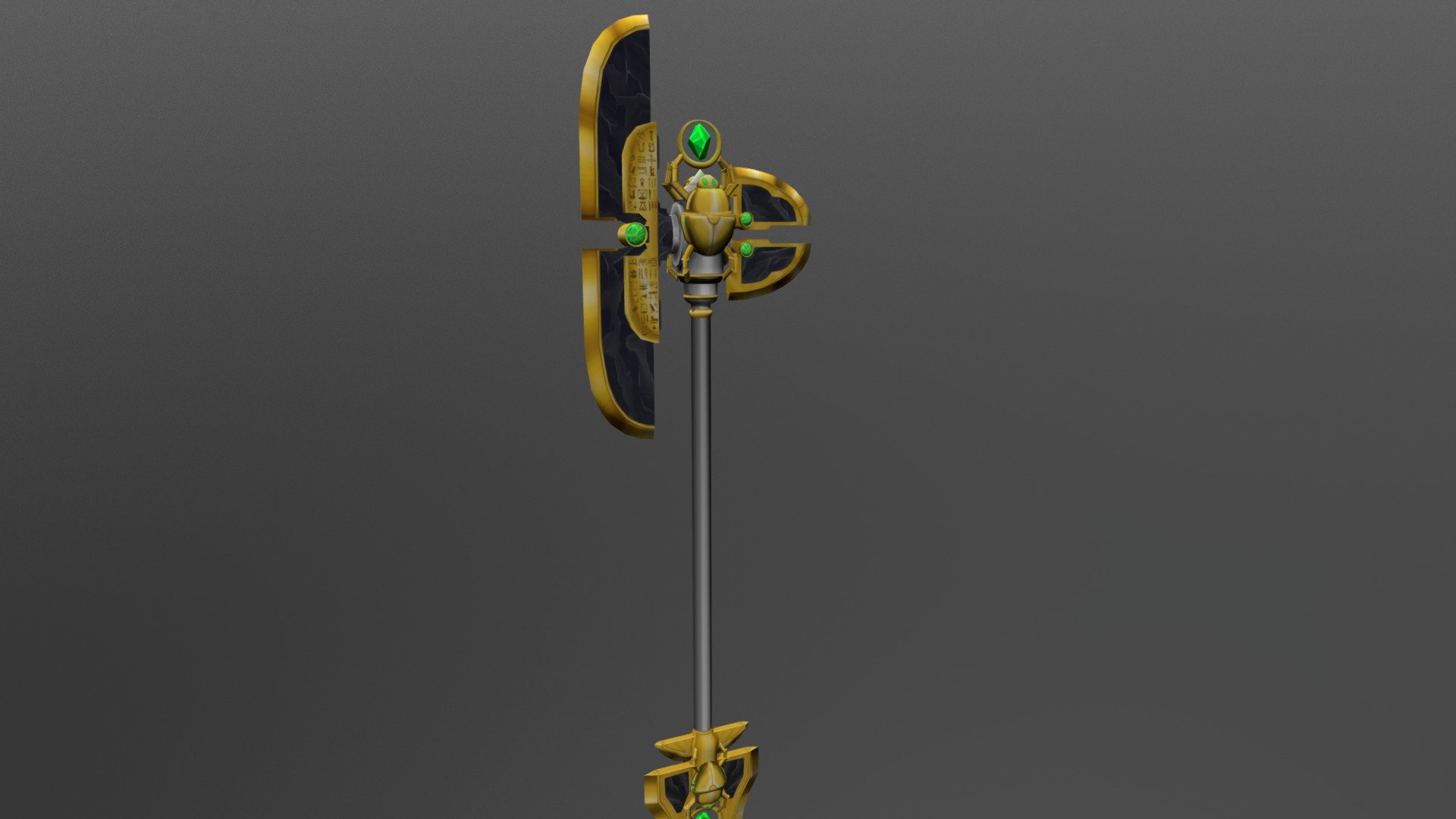 Egyptian style weapon - 3D model by Thomas_Maes [63d134c] - Sketchfab